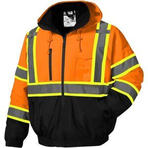 New High Visibility Reflective Jackets for Men, Waterproof Class 3 Safety